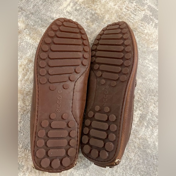 ECCO Men's Brown Genuine Leather Loafers Size 42 Like New Condition - Picture 9 of 9